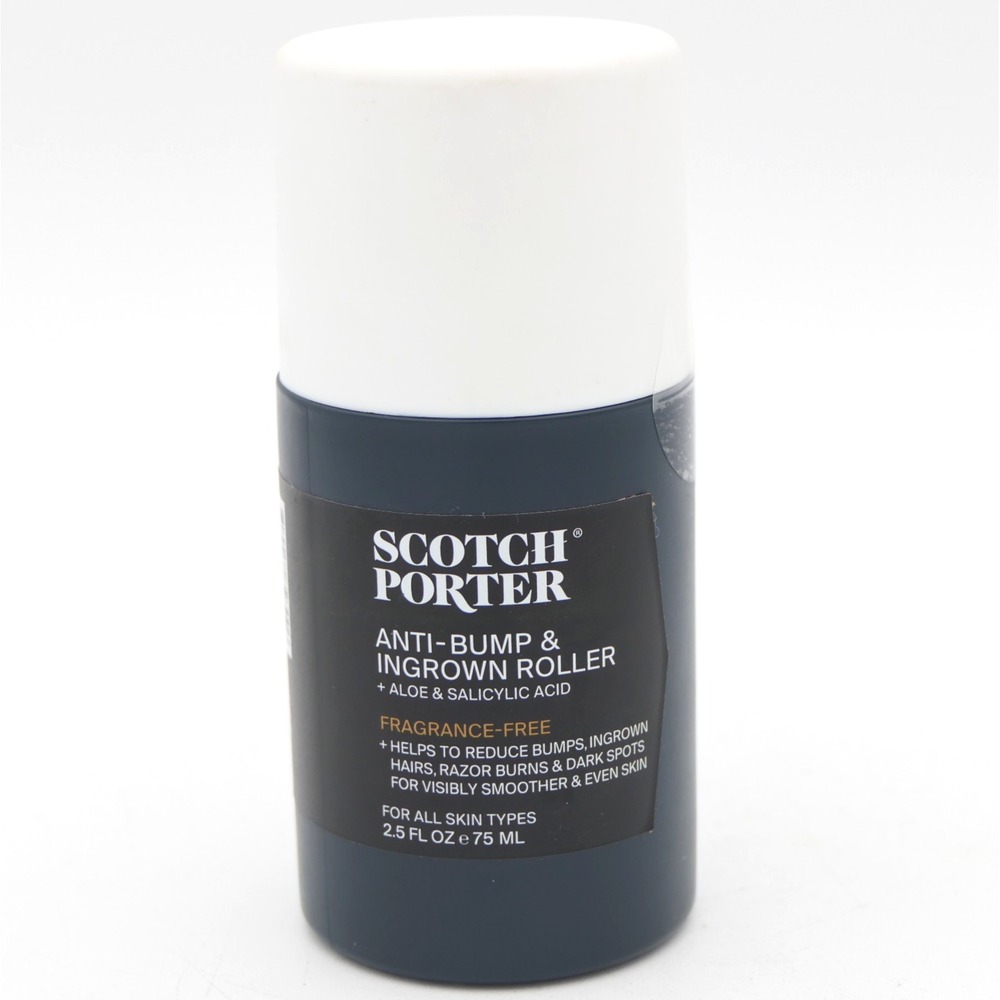 Scotch Porter Men's Anti-Bump & Ingrown Roller + Aloe & Salicylic Acid 2.5 oz
